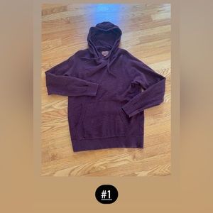 Men’s Light-weight hooded sweatshirt.